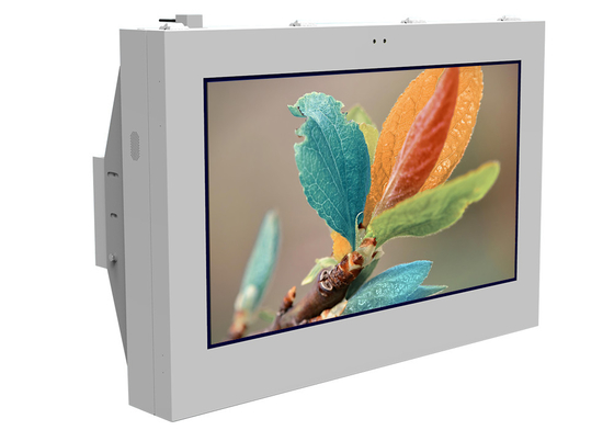 Умный пол стоя дисплей LCD на открытом воздухе рекламы 75 дюймов